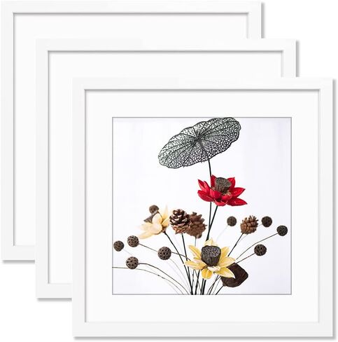19x19 Frame Black, Display Picture 15x15 with mat or 19x19 Without mat, Photo Poster Picture Frame Wall Mounting Home Decor, 1-PCS in Saudi Arabia