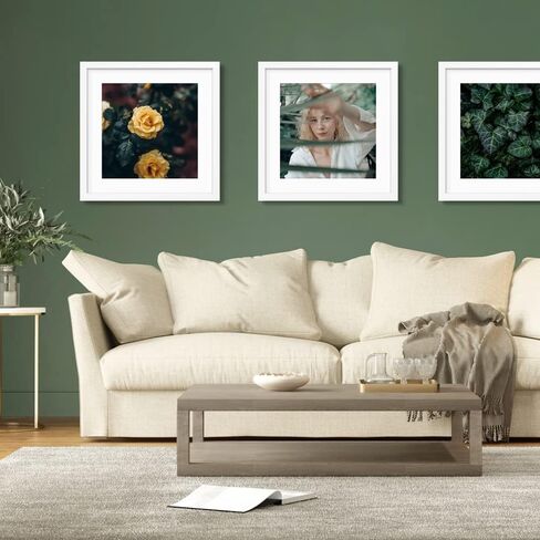 19x19 Frame Black, Display Picture 15x15 with mat or 19x19 Without mat, Photo Poster Picture Frame Wall Mounting Home Decor, 1-PCS in Saudi Arabia