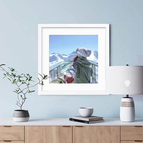 19x19 Frame Black, Display Picture 15x15 with mat or 19x19 Without mat, Photo Poster Picture Frame Wall Mounting Home Decor, 1-PCS in Saudi Arabia