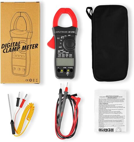 Digital Clamp Meter AP-570C-APP Bluetooth Clamp Multimeter 4000 Counts Auto-Ranging Multimeter with DC/AC Voltage & Current, Resistance, Temperature, Frequency, Duty Cycle in Saudi Arabia