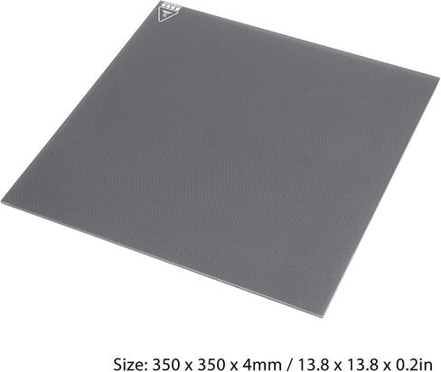 Printer Build Surface Sheet 350x350x4mm Strong Adhesion Tempered Glass 3D Printer Accessories Printing Plate for Upgrade Glass Plate for Voron Model in Saudi Arabia