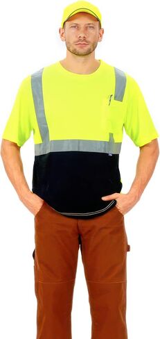 AYKRM Safety T Shirt Reflective High Visibility hi vis Long Sleeve T Shirt (XS-6XL) in Saudi Arabia