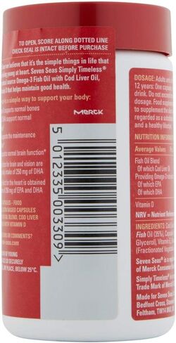 Seven Seas Pure Cod Liver Oil 120 Capsules in Saudi Arabia