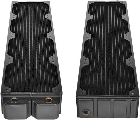 Thermaltake Pacific DIY Liquid Cooling System Clm240 40mm Thick High-Density Fins Dual-Row Copper Tubes Copper Radiator CL-W236-CU00BL-A in Saudi Arabia