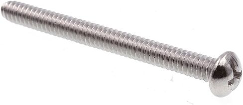 Prime-Line 9004787 Machine Screw, Round Head, Slotted/Phillips Combo, #10-24 X 2 in, Grade 18-8 Stainless Steel, Pack of 50 in Saudi Arabia
