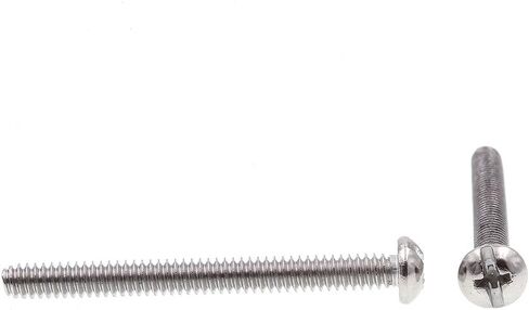 Prime-Line 9004787 Machine Screw, Round Head, Slotted/Phillips Combo, #10-24 X 2 in, Grade 18-8 Stainless Steel, Pack of 50 in Saudi Arabia