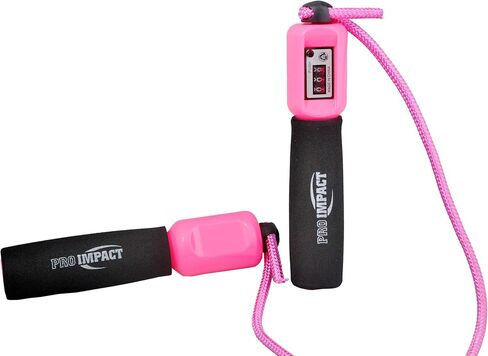 Pro Impact Jumping Ropes Skipping Rope with Foam Handle/Adjustable Jump Ropes with Counter, Aerobic Exercise, Speed Training, Endurance Training, Fitness Gym Workout in Saudi Arabia