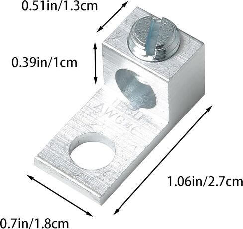 4 قطعة محطات العروة الميكانيكية الألومنيوم العروات الميكانيكية 6AWG TA 6S 1B6U التوصيل السريع الألومنيوم محطة كتلة الأنف المعدني الفضة الألومنيوم العروات الميكانيكية in Kuwait