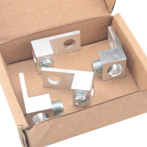 4 قطعة محطات العروة الميكانيكية الألومنيوم العروات الميكانيكية 6AWG TA 6S 1B6U التوصيل السريع الألومنيوم محطة كتلة الأنف المعدني الفضة الألومنيوم العروات الميكانيكية in Kuwait