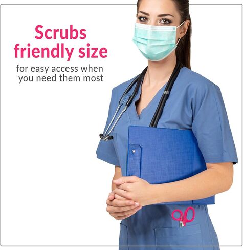 EZ Clean Trauma Shears - Stainless Steel Bandage Scissors for Surgical, EMT, EMS, Nursing, and Veterinary Use, First Aid Supplies, 7.5-inch, Black in Saudi Arabia