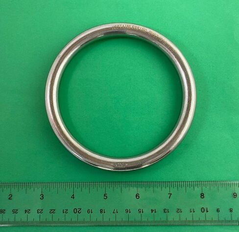 US Stainless Stainless Steel 316 Round Ring Welded 1/2" x 4" (12mm x 100mm ID) Marine Grade in Saudi Arabia