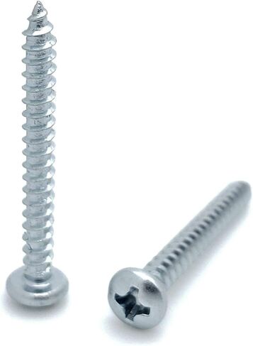 100 كمية #6 × 1-1/4 بوصة براغي خشبية برأس عموم زنك فيليبس (BCP397) in Kuwait