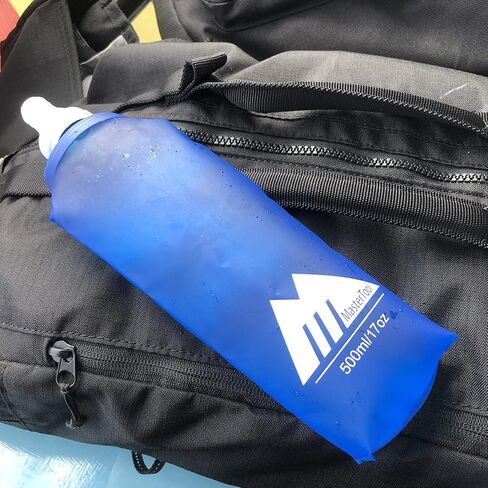 2pcs 326ml Soft Flasks Collapsible Water Bottles TPU Folding Flask Sports Water Bottle for Hydration Pack - Ideal for Running Hiking Cycling Climbing in Saudi Arabia