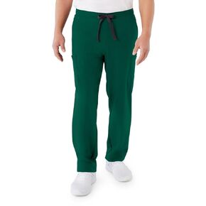 Unisex Clinton Straight Leg Six Pocket Cargo Scrub Pant in Hunter, XL