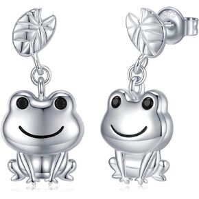 Axolotl/Frog/Giraffe/Black Cat/UFO Earrings Jewelry Gift for Women Girls Mom Daughter Wife
