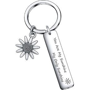 De&ai Family Friends Jewelry, You Are My Sunshine My Only Sunshine Keychain Boyfriend Girlfriend Gift