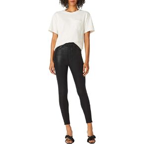 HUDSON Jeans Centerfold Extreme High-Rise Super Skinny in High Shine Black in Saudi Arabia