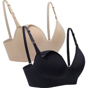 حمالة صدر مريحة للرضاعة للنساء أثناء الحمل، حمالة صدر داعمة للرضاعة الطبيعية مع وسادات مدمجة in Kuwait