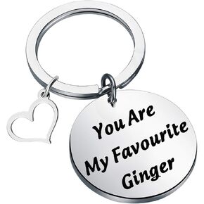 FEELMEM Funny Ginger Gift You Are my Favourite Ginger Joke Gift Humor Keychain