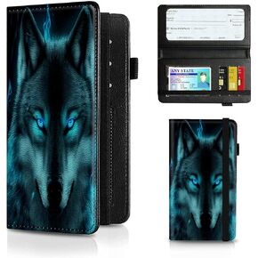 Checkbook Covers for Men and Women, Leather RFID Check Book Holder Wallet with Credit Card Slots, Personal Duplicate Checks Holder with Pen Holder, American Flag Deer