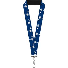 Buckle-Down Lanyard-1.0"-South Carolina Flags (Horizontal for Belts)