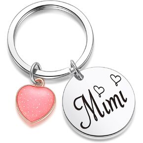 ZNOSVEI Mimi Thank You Keychain Sister Gift Auntie Keychain Grandma Birthday Keychain Grandma In Law Gift