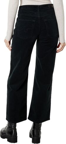 AG Jeans Saige مرتفع الارتفاع وواسع الساق في حجر الكبريت الناعم in Kuwait