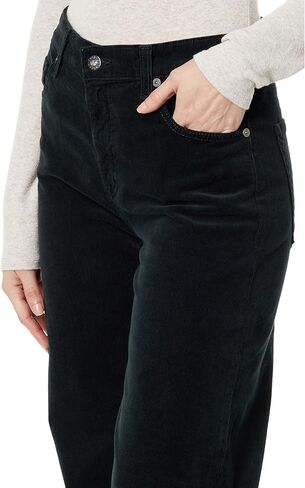 AG Jeans Saige مرتفع الارتفاع وواسع الساق في حجر الكبريت الناعم in Kuwait