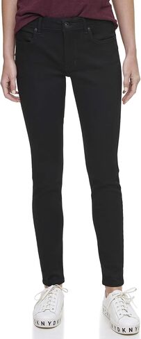 حذاء نسائي من DKNY E0RK1670، Bleeker Shaping Skinny، Rinse Black، 31 in Saudi Arabia