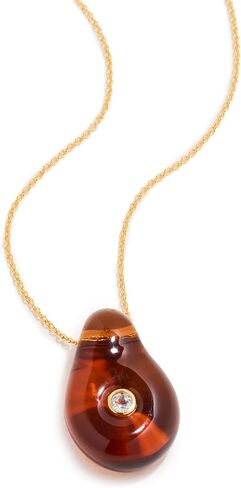 Lizzie Fortunato Women's Muse Pendant Necklace In Amber Brown in Kuwait