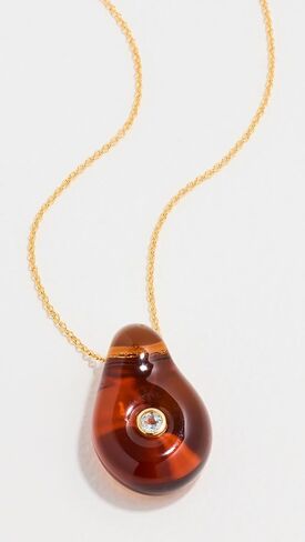 Lizzie Fortunato Women's Muse Pendant Necklace In Amber Brown in Kuwait