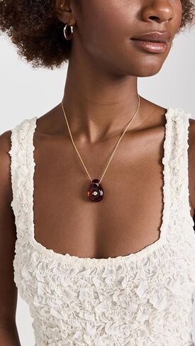 Lizzie Fortunato Women's Muse Pendant Necklace In Amber Brown in Kuwait