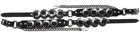 Western Boots Boot Chains: The Concho Honcho Black Leather with 8 Conchos in Saudi Arabia