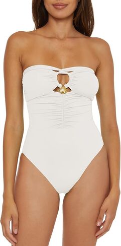 Soluna Swim Women's Standard Shell Wee Multi-Way Maillot One Piece Swimsuit, Bathing Suits in Kuwait