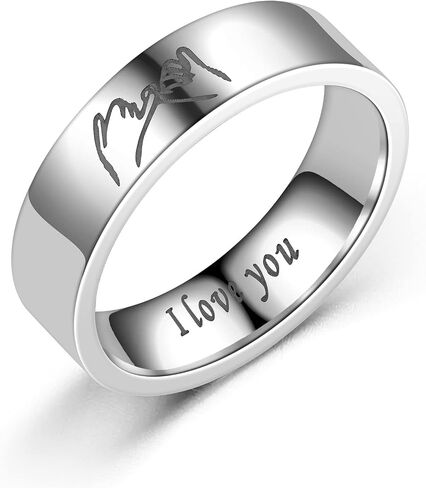 Matching Rings for Couples Promise Ring Couples Rings for Him and Her Set Trendy Jewelry Gifts 2025 in Kuwait