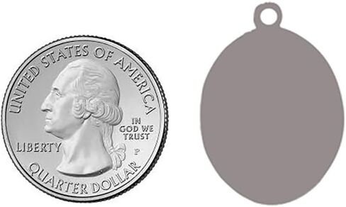 قلادة أبوسل من الفضة الإسترلينية F A Dumont St. Thomas مع سلسلة كبح ثقيل من الفولاذ المقاوم للصدأ 60.96 سم. راعي القديس المهندس/الأشخاص المكفوفين in Kuwait