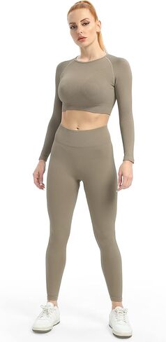 قمصان قصيرة الأكمام للسيدات من VALANDY بدون خياطة للتمرين، قمصان ضيقة أساسية مضلعة برقبة دائرية in Kuwait