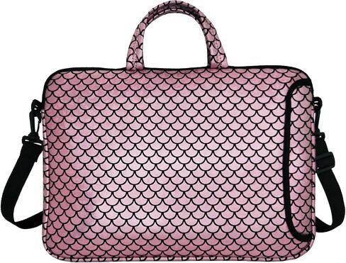 15.6-Inch Laptop Shoulder Carrying Bag Case Sleeve For 14" 15" 15.6 inch Macbook/Notebook/Ultrabook/Chromebook, Mermaid Scale (Blue) in Saudi Arabia