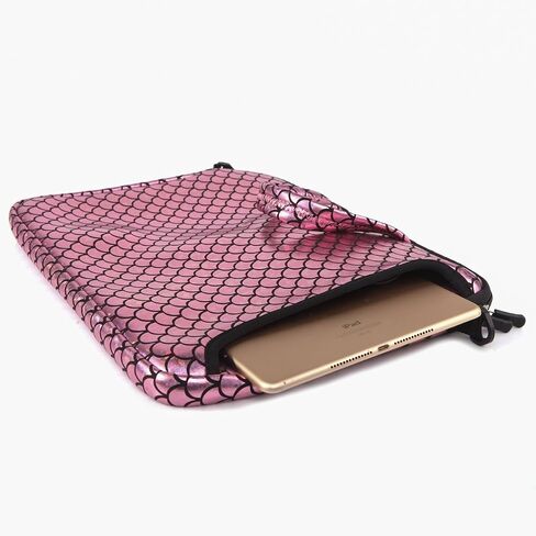 15.6-Inch Laptop Shoulder Carrying Bag Case Sleeve For 14" 15" 15.6 inch Macbook/Notebook/Ultrabook/Chromebook, Mermaid Scale (Blue) in Saudi Arabia
