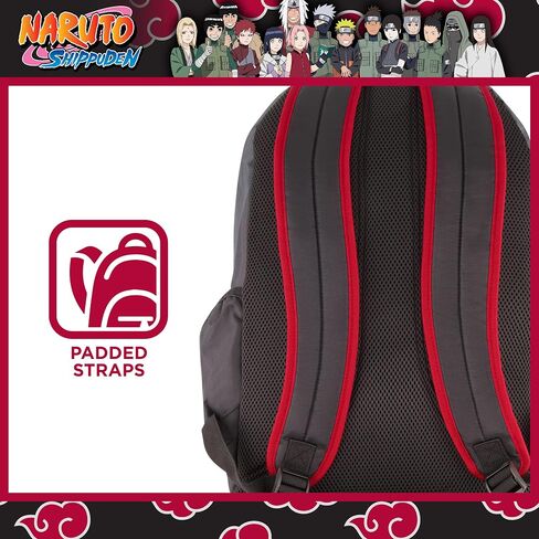 Naruto 13 Inch Sleeve Laptop Backpack, Padded Computer Bag for Commute or Travel, Shinobi Headband, One Size in Saudi Arabia