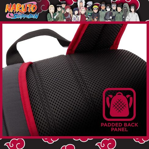 Naruto 13 Inch Sleeve Laptop Backpack, Padded Computer Bag for Commute or Travel, Shinobi Headband, One Size in Saudi Arabia
