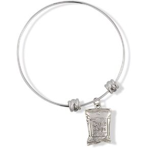 Potato Chip Snack Junk Food Fancy Charm Bangle