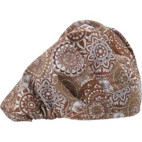 Bouffant Scrub Caps Unisex Working Cap Scrub Hats One Size Multi Color (QI02-23N24B)