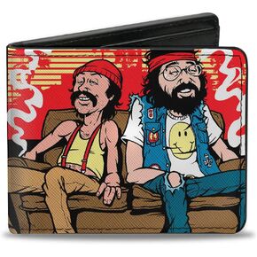 Buckle-Down Men's Bifold Wallet Cheech & Chong, 4.0" x 3.5"