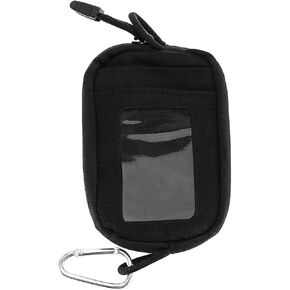 Mini Coin Clip Nylon Wallet with Card Slot Keychain Waterproof Leisure Card Bag Suitable for Outdoor Men's and Women's Running Travel Wallet Army Green