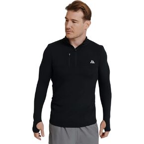 قميص DANISH ENDURANCE للرجال بأكمام طويلة وسحاب 1/2 للتمرين، خفيف الوزن ومطاط in Kuwait