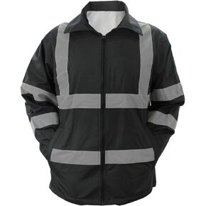 First Class High Visibility Water Resistant Raincoat Jacket and Pant With Reflective Stripes