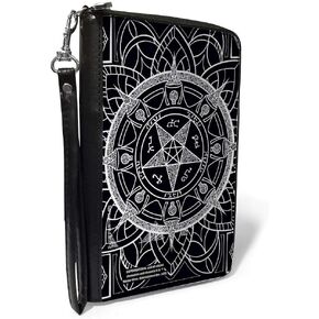 Buckle-Down Women's PU Zip Around Wallet Rectangle-Supernatural, 7.5"x4.5"