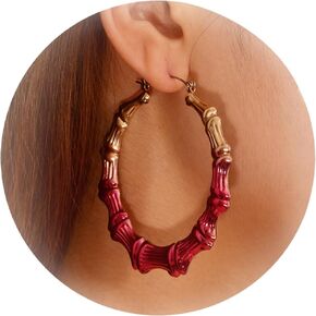 Chunky Gold Earrings Geometric Statement Earrings for Women Trendy Sectored Twisted Earrings Exaggerated Earrings Fashion Jewelry Gifts