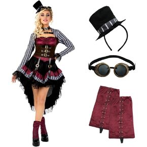 Morph, Steampunk Halloween Costumes, Victorian Steampunk Costumes for Women, Steampunk Costume Women